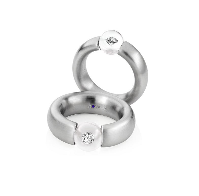 Glasklar Ring Edition 0,10 Carat Weiß